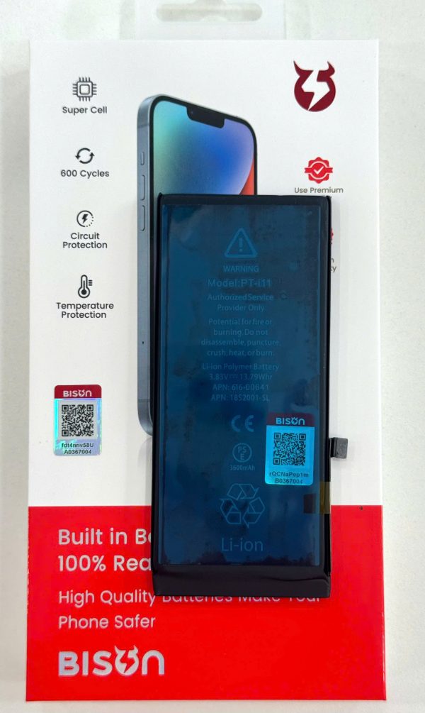 Pin Bison iPhone 11 dung lượng 3600mAh