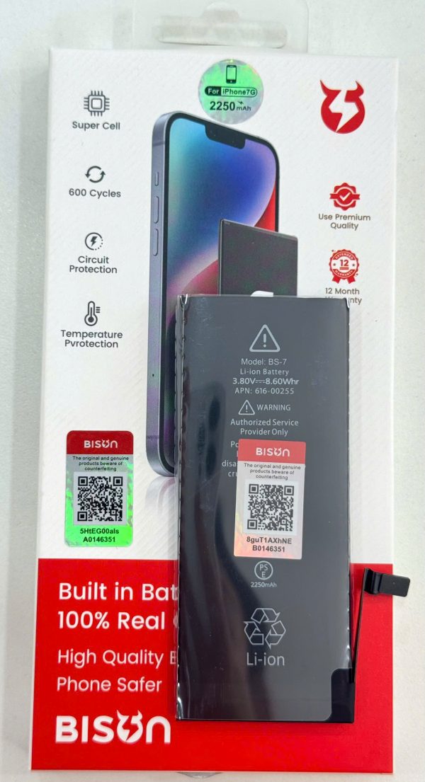 Pin Bison iPhone 7G dung lượng 0mAh