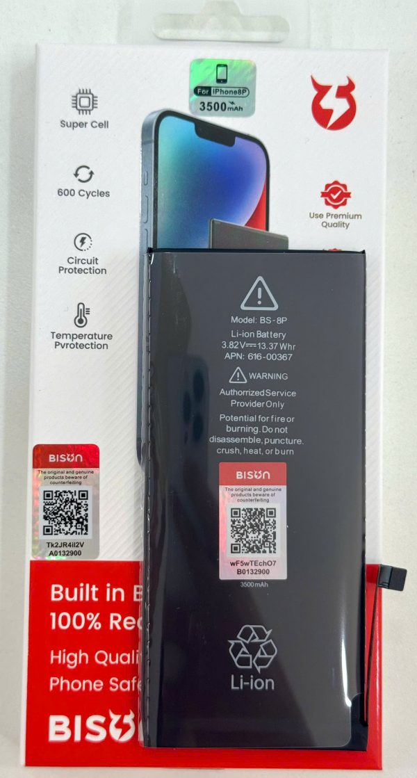 Pin Bison iPhone 8 Plus dung lượng 3500mAh