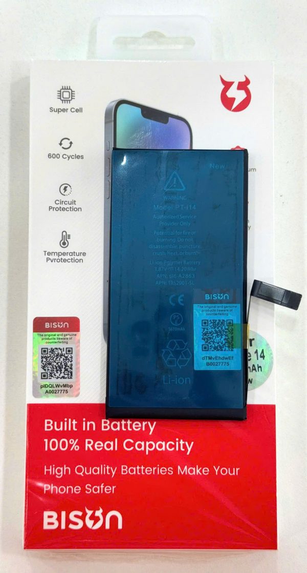 Pin Bison iPhone 14 dung lượng 3670mAh