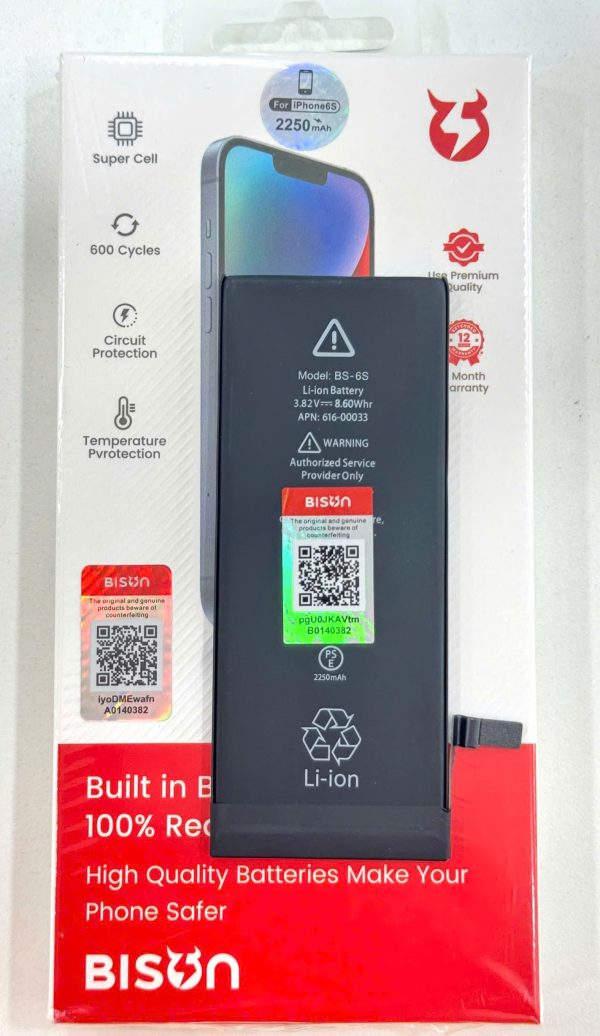 Pin Bison iPhone 6s dung lượng 2250mAh